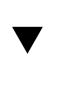 un triangle pointe vers le bas